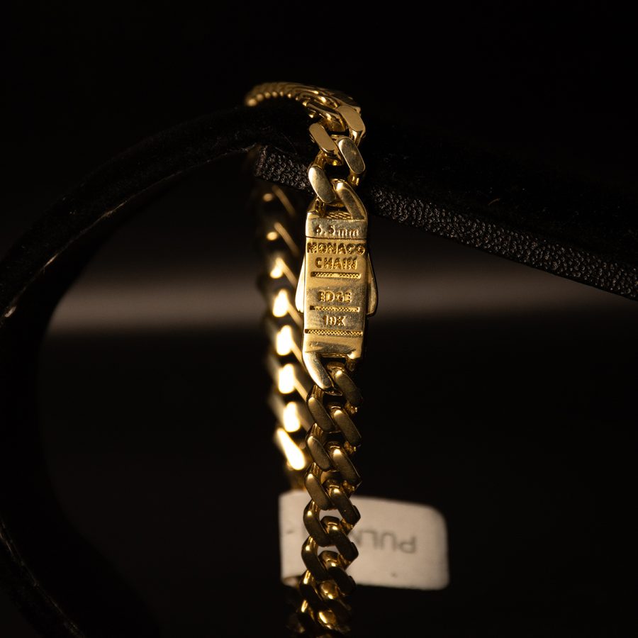 MONACO EDGE PAVE BLANCO — pulseras en oro, vista 3