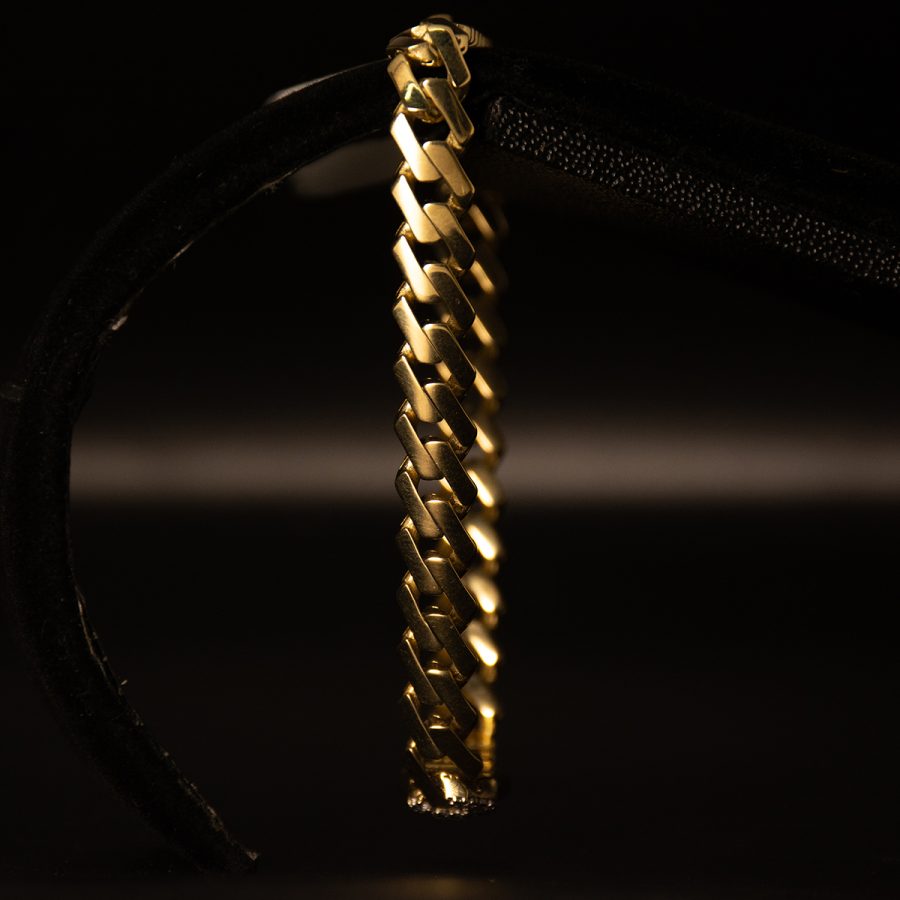 MONACO EDGE PAVE BLANCO — pulseras en oro, vista 4