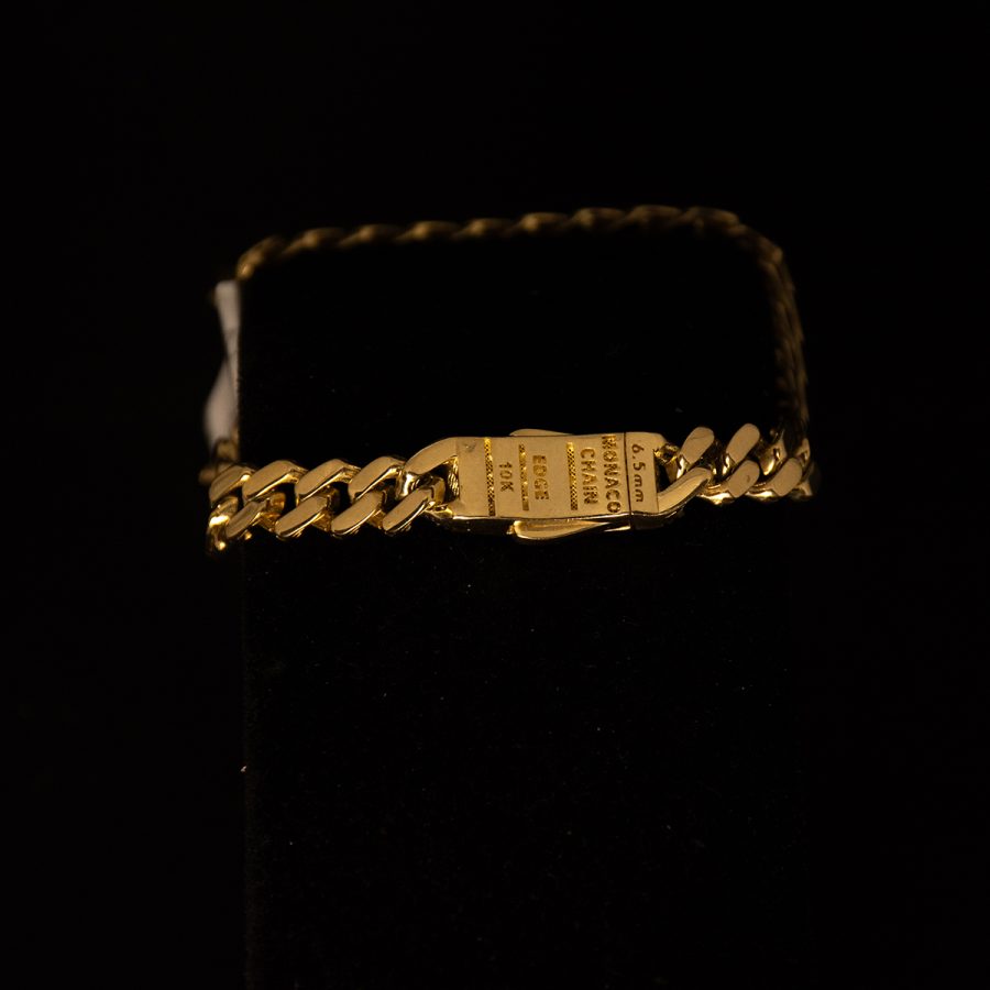 MONACO EDGE PAVE BLANCO — pulseras en oro, vista 3
