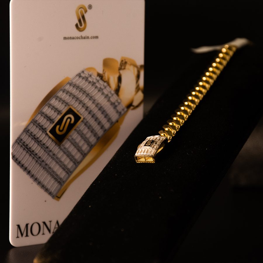 MONACO CLASSIC BAGUETTE BLANO — pulseras en oro, vista 2
